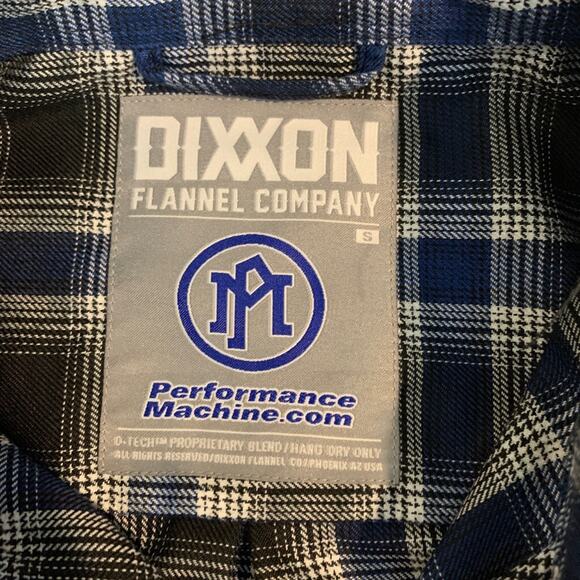 Dixxon Shirt Womens S Small Navy Black Snap Buttons Performance Flannel Company - Picture 9 of 13